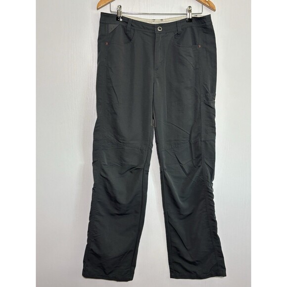Patagonia Away From Home Pants Womens 10 Gray UPF Water Repellent Roll Leg Hikin - Picture 1 of 13